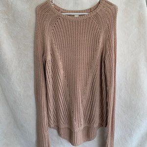 H&M Pink Blush Cozy Knit Sweater - Size S Small